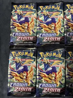 Crown Zenith Lot of 8 Booster Pack New Pokemon TCG Gold Card Possible - Image 4