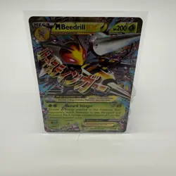 Pokemon Mega Beedrill EX Black Star Promo Holo Card XY158 - Image 1