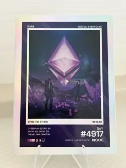 Beeple Everydays Rare #4917 Into The Ether Holo Foil Trading Card Pre-Alpha/100 - Image 1