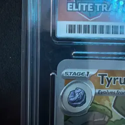 Tyrunt 70 Perfect Order Pokemon Center Stamped ETB Promo Card Ace 9 Graded Slab - Image 4