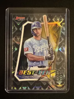 2025 Topps Bowman's Best Best-Tek Jac Caglianone #BT-14 /99 Royals - Image 1
