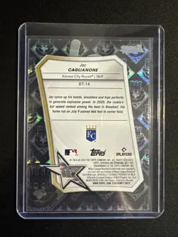 2025 Topps Bowman's Best Best-Tek Jac Caglianone #BT-14 /99 Royals - Image 2