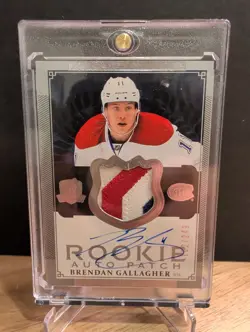 Brendan Gallagher 2013-14 Upper Deck The Cup Rookie Patch Auto #/249 - Image 1