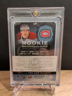 Brendan Gallagher 2013-14 Upper Deck The Cup Rookie Patch Auto #/249 - Image 2