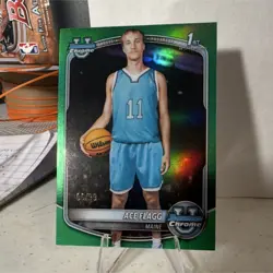 2025-26 Bowman Chrome Ace Flagg Green refractor 6/99 bowman 1st - Image 1