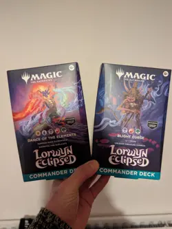 MTG Lorwyn Eclipsed Commander Deck Set of 2 - Dance of Elements & Blight Curse - Image 1