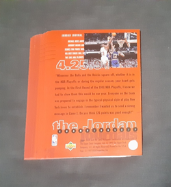 Upper Deck Michael Jordan The Jordan Championship Journals (24 Cards Set) open - Image 4