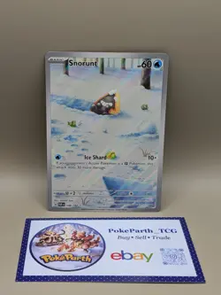 Pokemon TCG Snorunt Card 188/182 Paradox Rift Illustration Rare LP Condition - Image 1