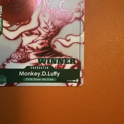 Monkey.D.Luffy P-061 -Winner- One Piece Promo Card NM - Image 5