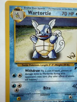 Wartortle Gold W Stamp Stamped Pokemon Card - WOTC Promo - Base 2 - 63/130 - Image 2