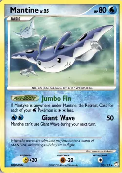 Mantine 29/123 Mysterious Treasures Pokemon Card TCG - Image 1