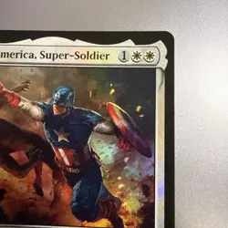 1x Captain America, Super-Soldier - Foil MTG - Marvel Super Heroes - NM-Mint - Image 3