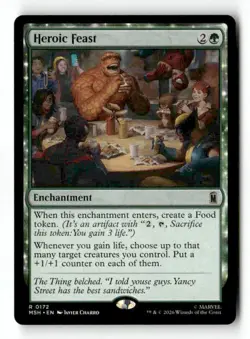 Heroic Feast 172 Rare MTG MSH NM - Image 2