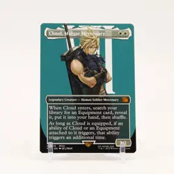 Cloud, Midgar Mercenary Borderless - 375 Final Fantasy Mythic Magic - NM - Image 1