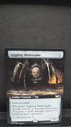 Giggling Skitterspike (Extended Art) 66 Duskmourn: House of Horror MTG NM/M - Image 1