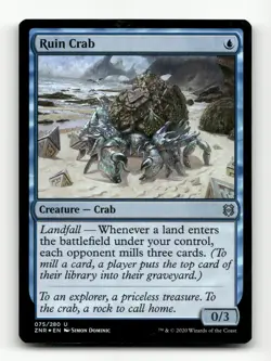Ruin Crab Zendikar Rising FOIL #75 Uncommon - Image 1