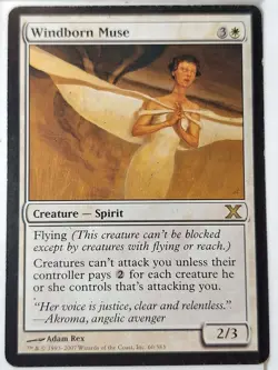 Windborn Muse - 10th Edition Core Set - Magic the Gathering MTG Nice! - Image 1