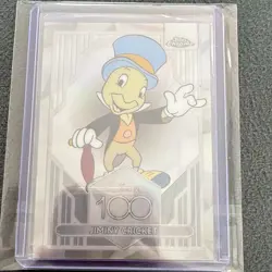 Topps Chrome Disney 100 Jiminy Cricket #82 Refractor Non-Sport Card 2023 - Image 1