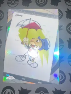 Topps 2026 Disney Chrome Ink and Paint Jiminy Cricket I&P-2 Insert Card - Image 1