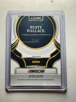 2026 NASCAR Panini Select RUSTY WALLACE Legendary Signatures Auto SP /49 #LS-RWC - Image 3