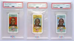 LEBRON JAMES 2003 CAMPIONI DI FUTURO #5 RED SKY GOLD /500 3 card lot ALL PSA 10 - Image 1