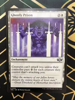 Ghostly Prison NM MTG Commander: Tarkir: Dragonstorm Regular - Image 1