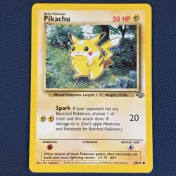 Pikachu 60/64 - Jungle - Common Pokemon Card - LP - Image 1
