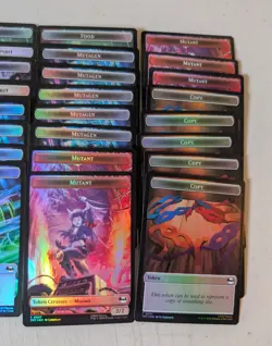 Magic Teenage Mutant Ninja Turtles Double Sided Token Card Lot - Image 2