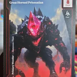 Wonders of the First CCG Card - Great Horned Prismatian Core P8 - Image 1