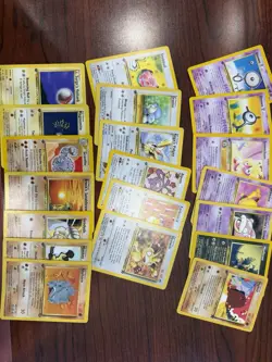 Lot of 1st edition Pokemon cards all pictured excluding the Jynx - Image 1