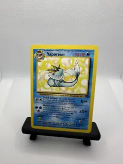 Vaporeon 28/64 Non Holo Rare Jungle WOTC Pokemon Card 1999 - Image 1