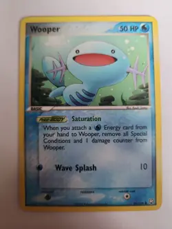 Wooper 81/109 Common Team Rocket Returns Pokemon Card LP - Image 1