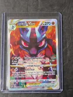 Pokemon TCG Lucario VSTAR SWSH291 Crown Zenith Promo Card NM - Image 1