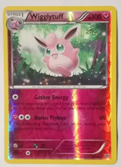 POKEMON WIGGLYTUFF REVERSE HOLO CARD 89/146 MODERATE PLAY 2014 - Image 1