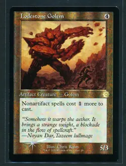 Lodestone Golem - Retro Foil - MTG Magic 2022 The Brothers' War - NM/M - Image 1