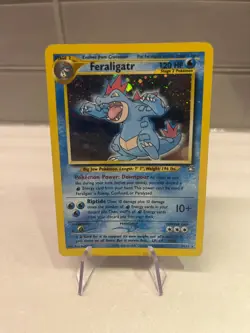 Feraligatr 5/111 Holo Neo Genesis Pokemon Card HP - Image 1