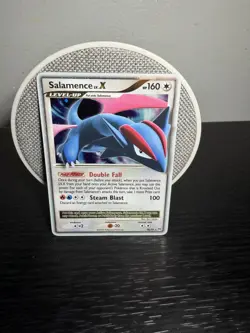 Pokemon TCG Salamence LV.X Arceus Holo Card 98/99 Rare MP - Image 1