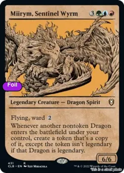 MTG Foil Miirym, Sentinel Wyrm (Showcase) Card #431 Commander Legends: Battle... - Image 1