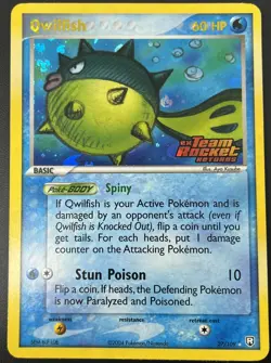 Qwillfish 27/109 EX Team Rocket Returns Stamped Holo Rare Pokemon Card NM - Image 1