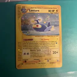 Pokemon Card Aquapolis Lanturn H15/H32. Lightly Played - Image 1
