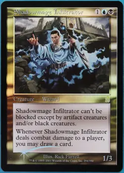 Shadowmage Infiltrator FOIL Odyssey NM Blue Black Rare CARD (519506) ABUGames - Image 1