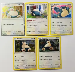 Pokemon TCG Snorlax Promo/Cosmos Holo Card Lot Of 5 - Image 1