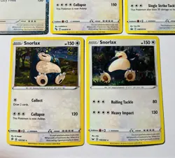 Pokemon TCG Snorlax Promo/Cosmos Holo Card Lot Of 5 - Image 5
