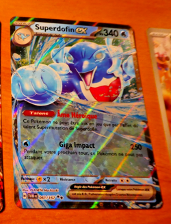 POKEMON MASCARADE CREPUSCULAIRE CARD HOLO CARTE SUPERDOFIN EX 061/167 FR TWM NM - Image 1