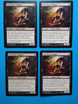 MTG 4x Guul Draz Vampire x4 LP Zendikar Magic Playset - Image 1