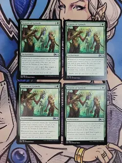4x Season of Growth - NM/M M20 Core Set 2020 MTG Magic the Gathering - Image 1