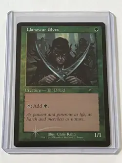 Llanowar Elves MTG Lord of the Rings Promo 2023 Mint Foil Rare - Image 1