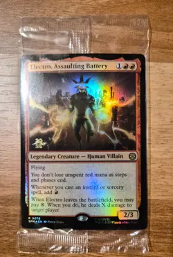 Electro - Spider-Man Prerelease Promo - MTG - SEALED - Magic: The Gathering - Image 1