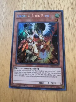 Yu-Gi-Oh! Droll & Lock Bird RA02-EN006 Secret Rare - NM/M - 1st Ed. - Image 1