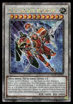 Yugioh T.G. Glaive Blaster AGOV-EN036 Quarter Century Secret Rare 1st Edition NM - Image 1